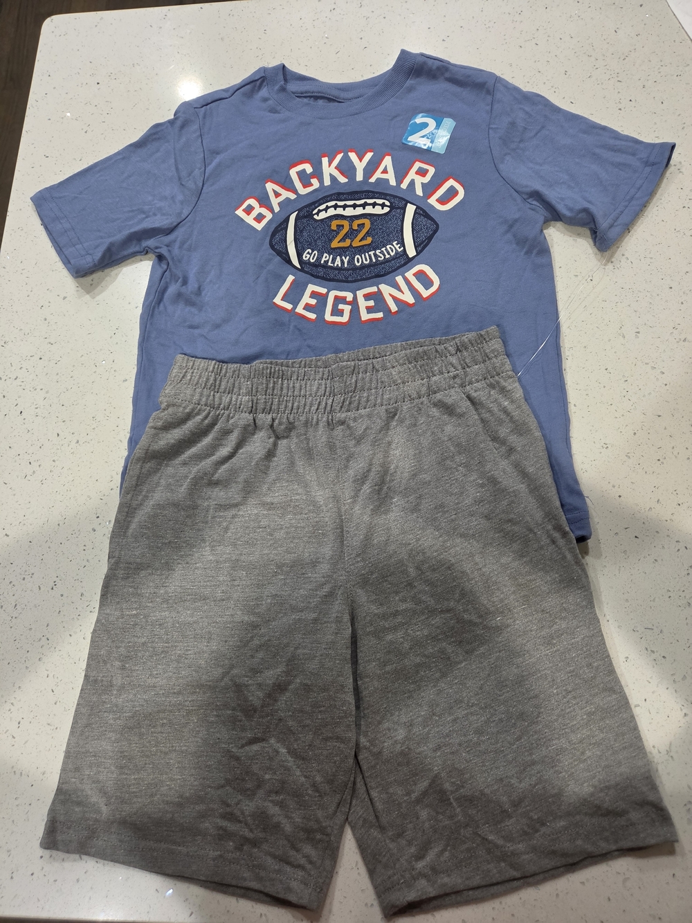 Backyard Legend Blue & Gray Kids Matching Set